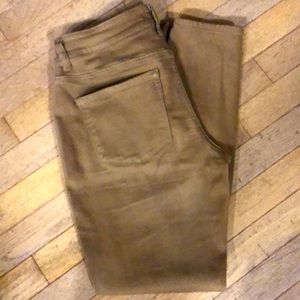 Maurices Jeggings size Med 8/10 cognac color.